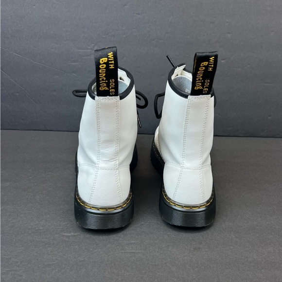 Dr. Martens Zavala Boot Women’s US Size 8 Euro 39 White Leather Combat AW004 - Picture 5 of 11
